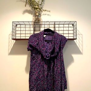 Silk Printed Anthropologie Blouse